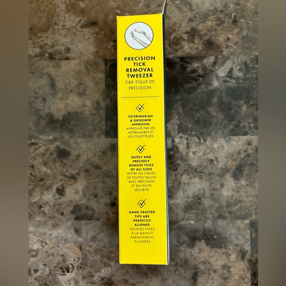 Tweezerman Pet Collection Precision Tick Removal Tweezer Animalcare Dog Cat New - Picture 2 of 4
